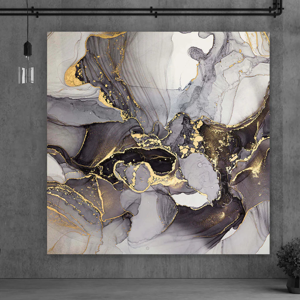 Fluid Art Gold